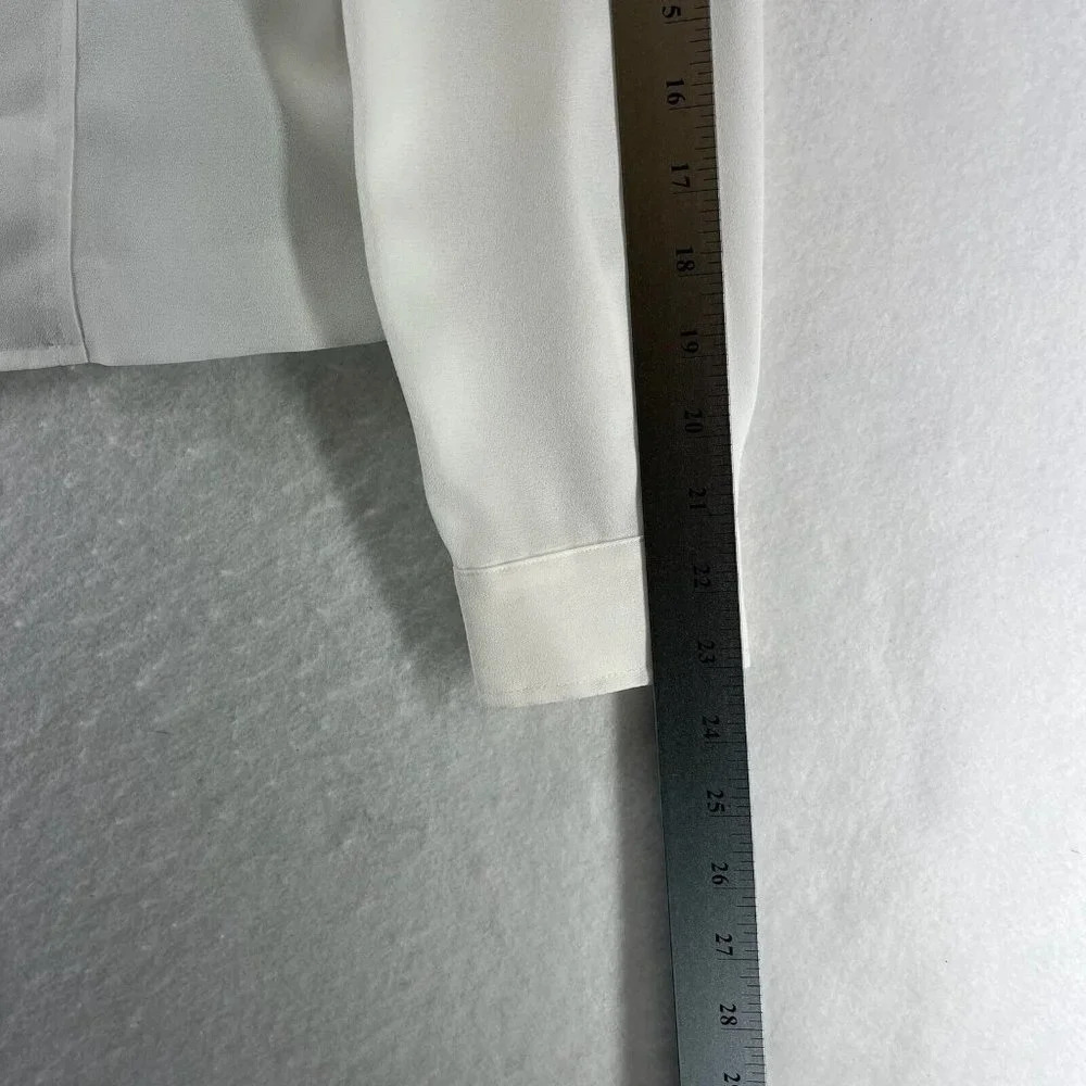 Appleseed's Blazer Womens Size 6P Notch Single Breasted Long Sleeve White - Picture 10 of 10